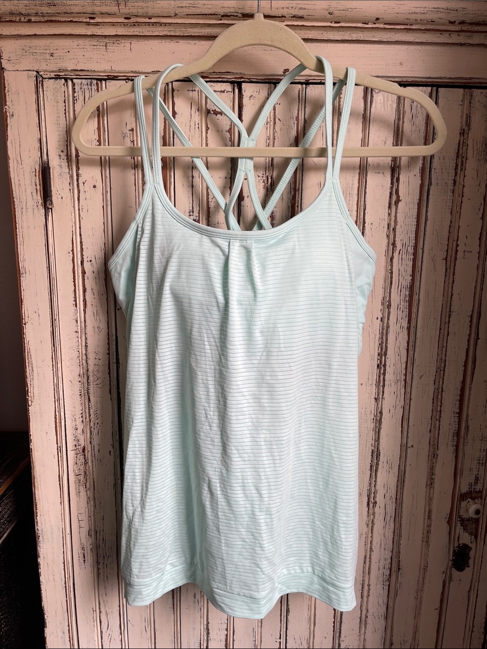 Athleta Women’s Strappy Performance Tank Top in Light Mint
